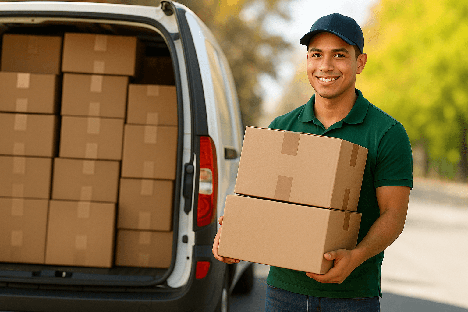 Delivery being deliver to a customer