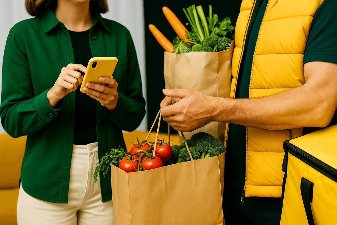 Food being collected